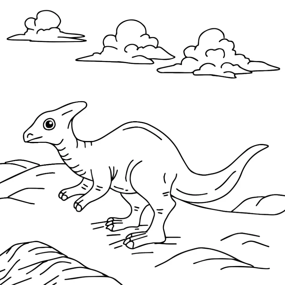 Free Dinosaur Picture To Color In