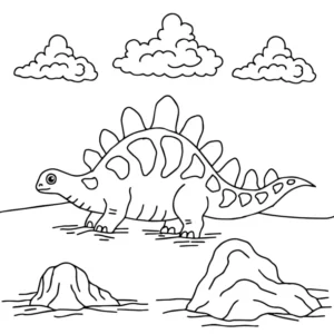 Free Dinosaur Picture To Color In