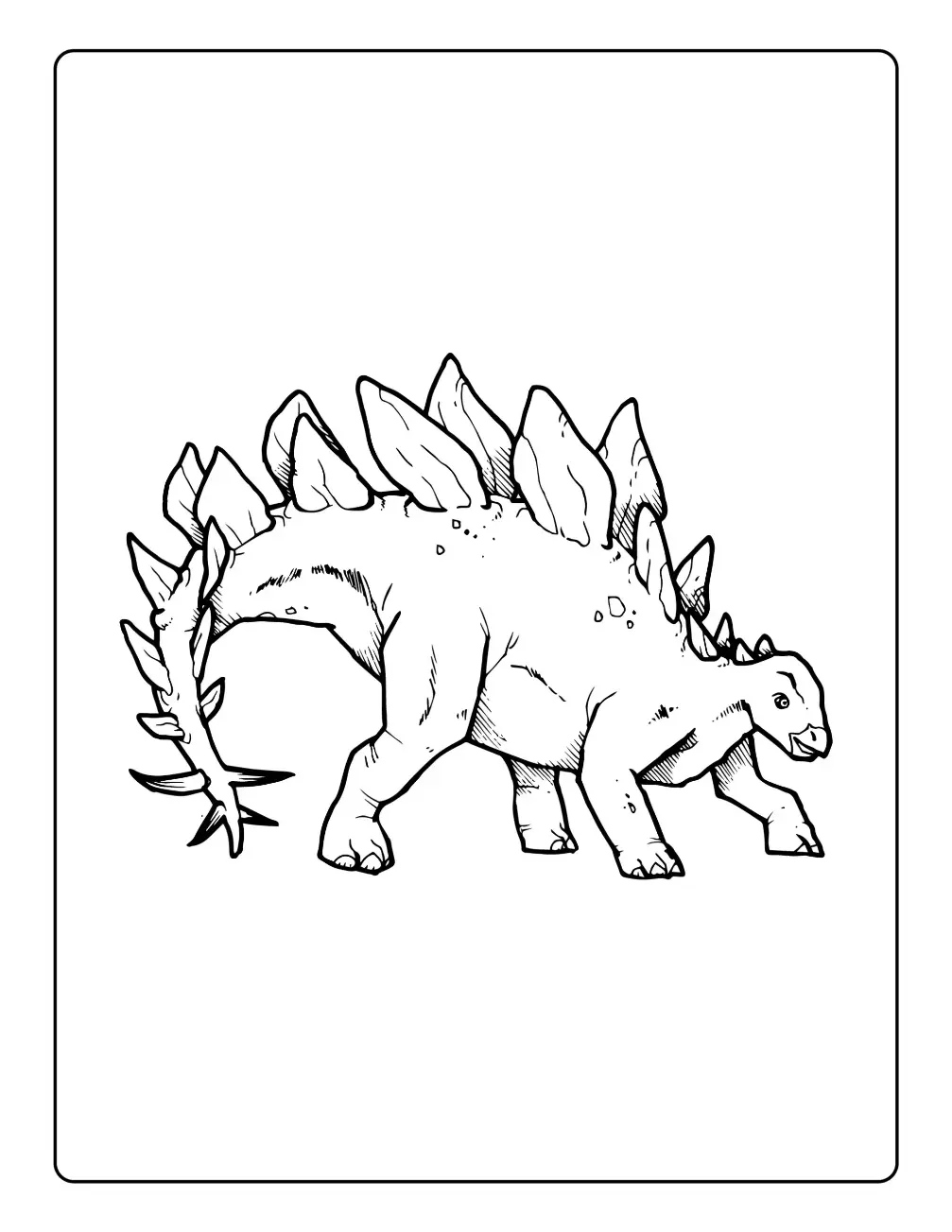 Free Dinosaur Picture To Color In