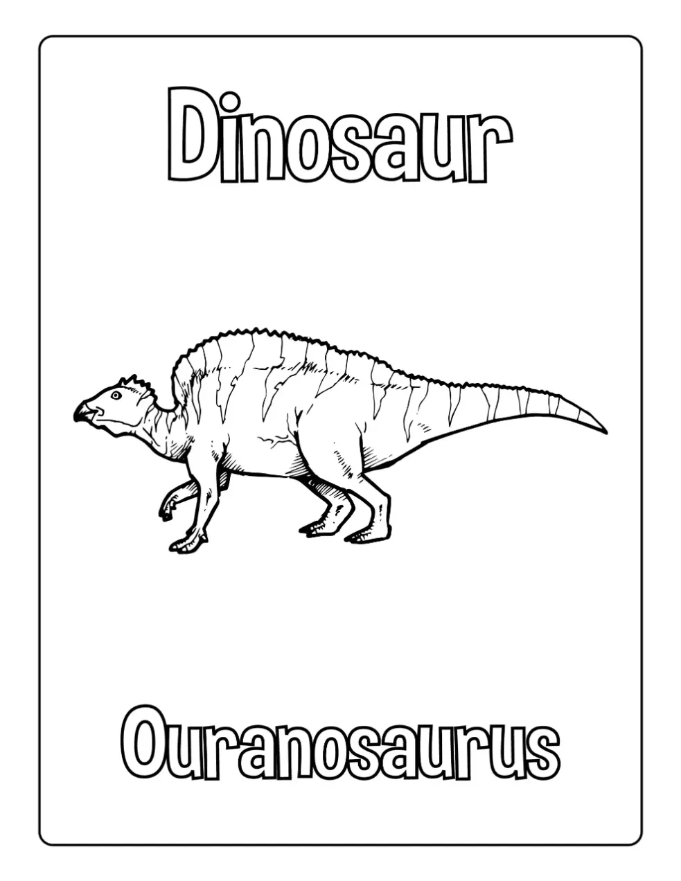 Free Dinosaur Picture To Color In