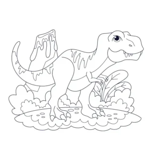 Free Dinosaur Picture To Color In