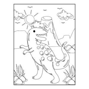 Free Dinosaur Picture To Color In