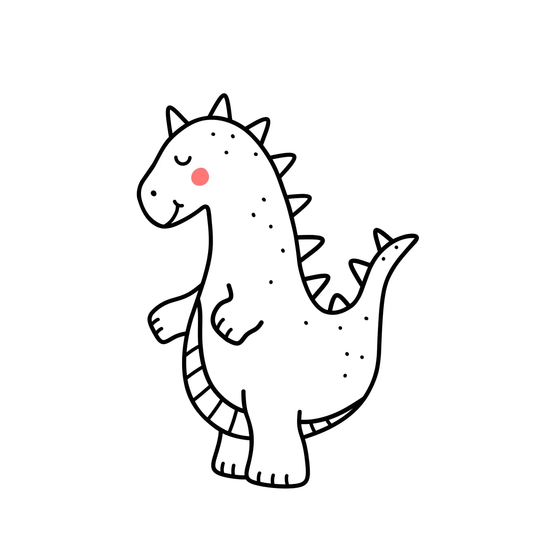 Free Dinosaur Picture To Color In