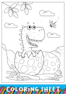 Free Dinosaur Picture To Color In