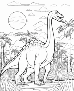 Free Dinosaur Picture To Color In