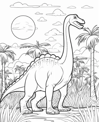 Free Dinosaur Picture To Color In 4