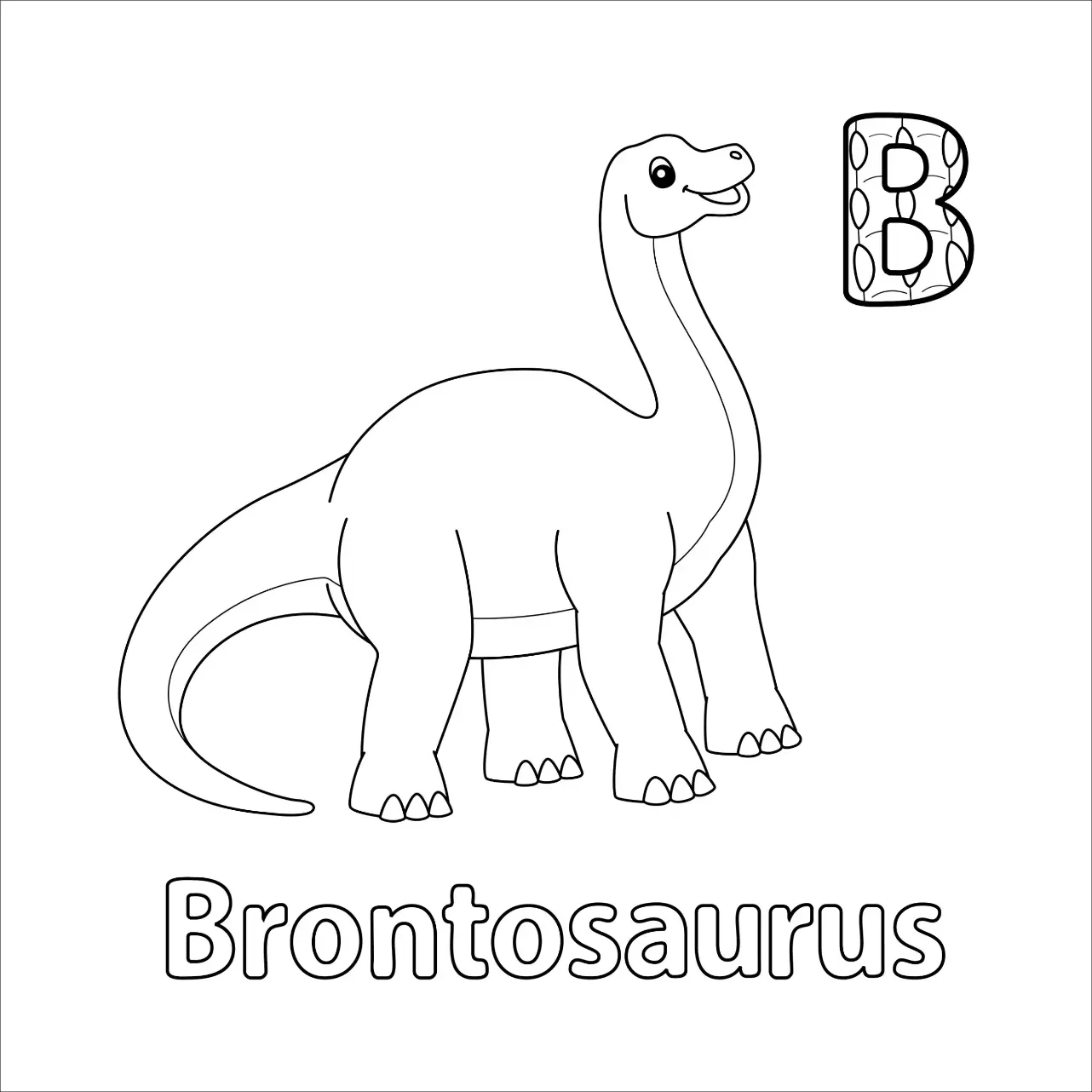 Free Dinosaur Picture To Color In