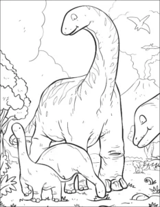 Free Dinosaur Picture To Color In