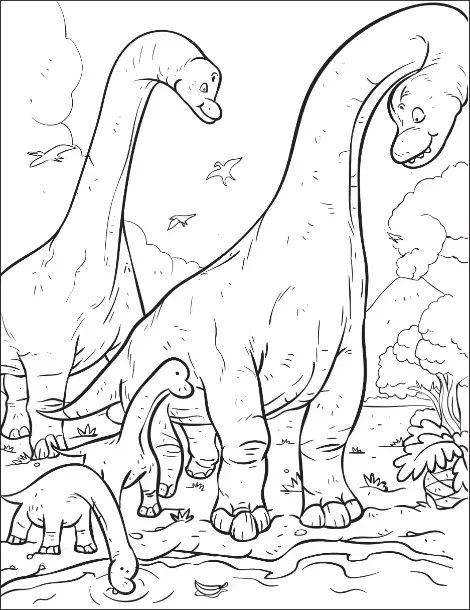 Free Dinosaur Picture To Color In