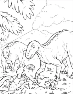 Free Dinosaur Picture To Color In