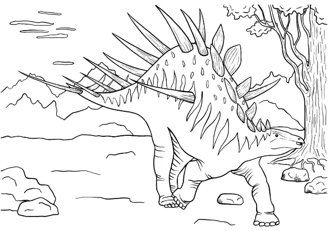 Free Dinosaur Picture To Color In