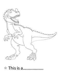 Free Dinosaur Picture To Color In