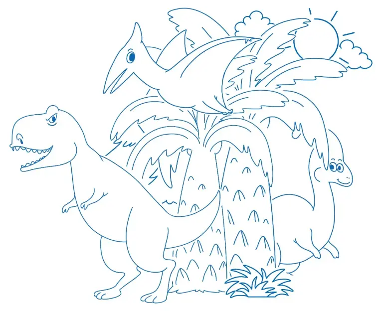 Free Dinosaur Picture To Color In