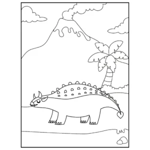 Free Dinosaur Picture To Color In