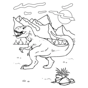 Free Dinosaur Picture To Color In