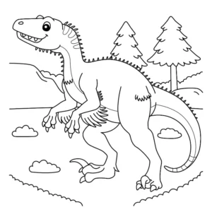 Free Dinosaur Picture To Color In