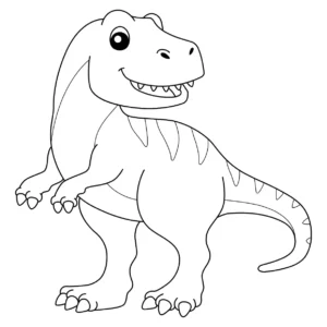 Free Dinosaur Picture To Color In