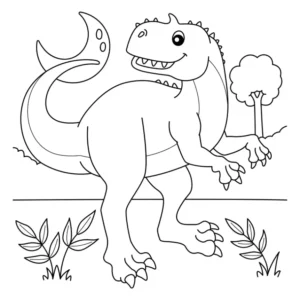 Free Dinosaur Picture To Color In