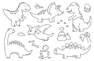 Free Dinosaur Picture To Color In