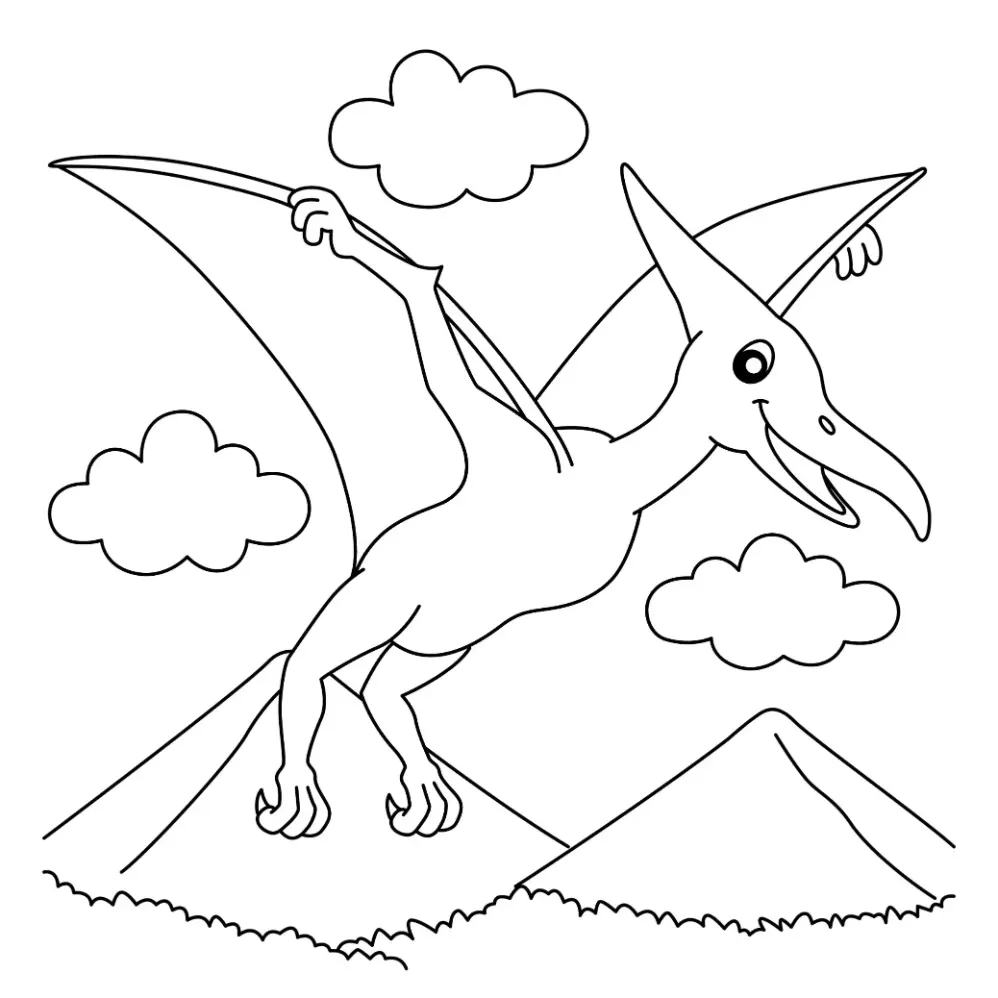 Free Dinosaur Picture To Color In