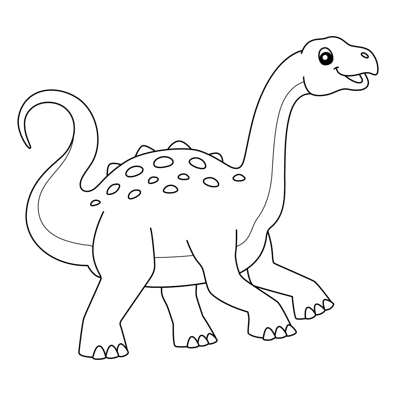 Free Dinosaur Picture To Color In