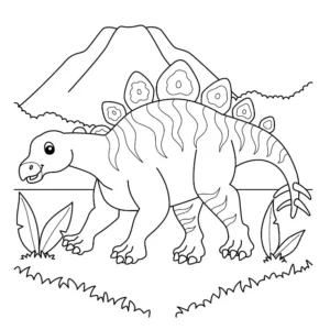 Free Dinosaur Picture To Color In