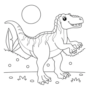 Free Dinosaur Picture To Color In