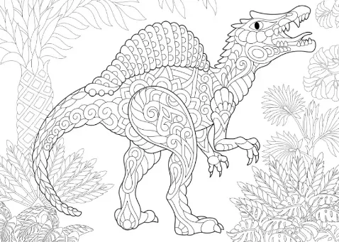 Free Dinosaur Picture To Color In