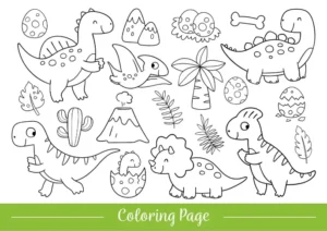 Free Dinosaur Picture To Color In