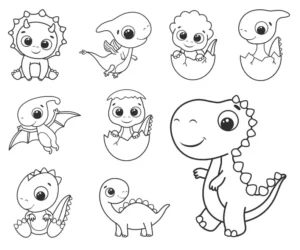 Free Dinosaur Picture To Color In