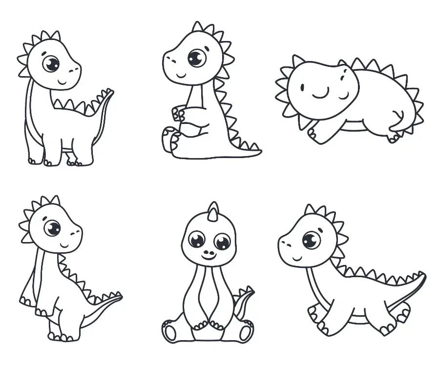 Free Dinosaur Picture To Color In