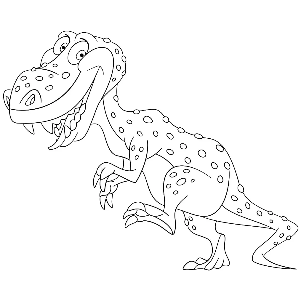 Free Dinosaur Picture To Color In