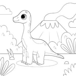 Free Dinosaur Picture To Color In