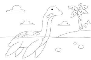 Free Dinosaur Picture To Color In