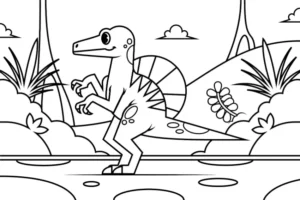 Free Dinosaur Picture To Color In