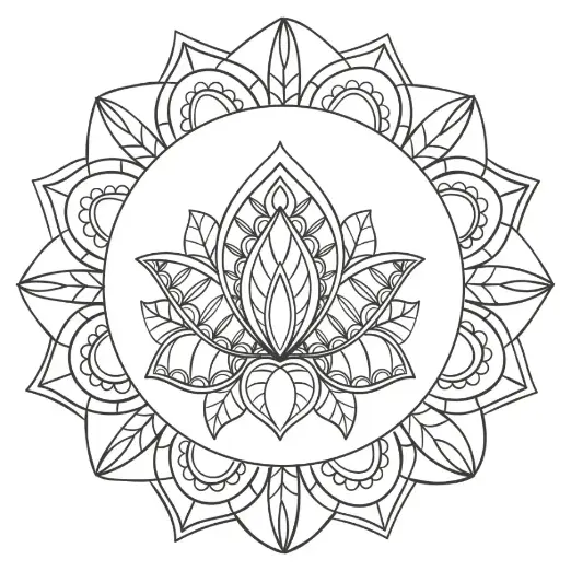 Free Diwali Picture To Color In