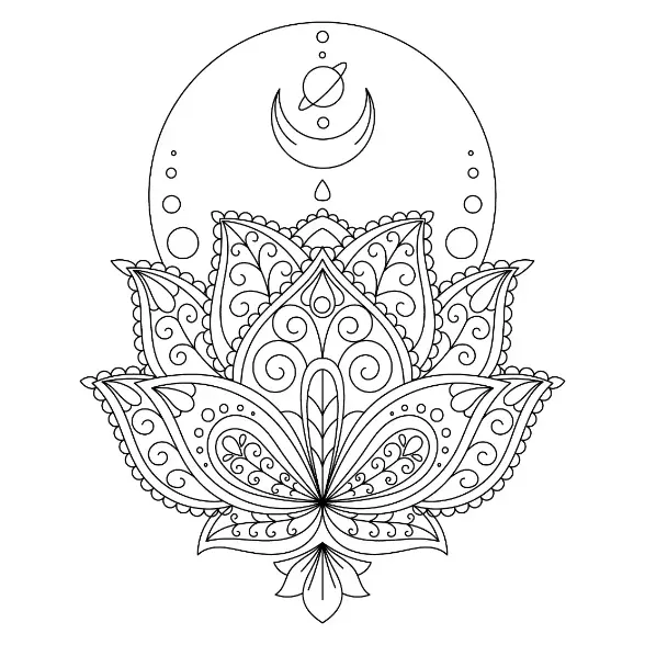 Free Diwali Picture To Color In