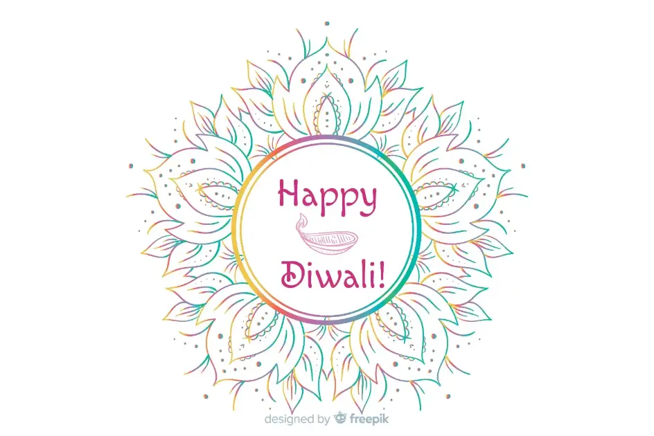 Free Diwali Picture To Color In