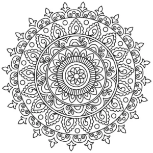 Free Diwali Picture To Color In