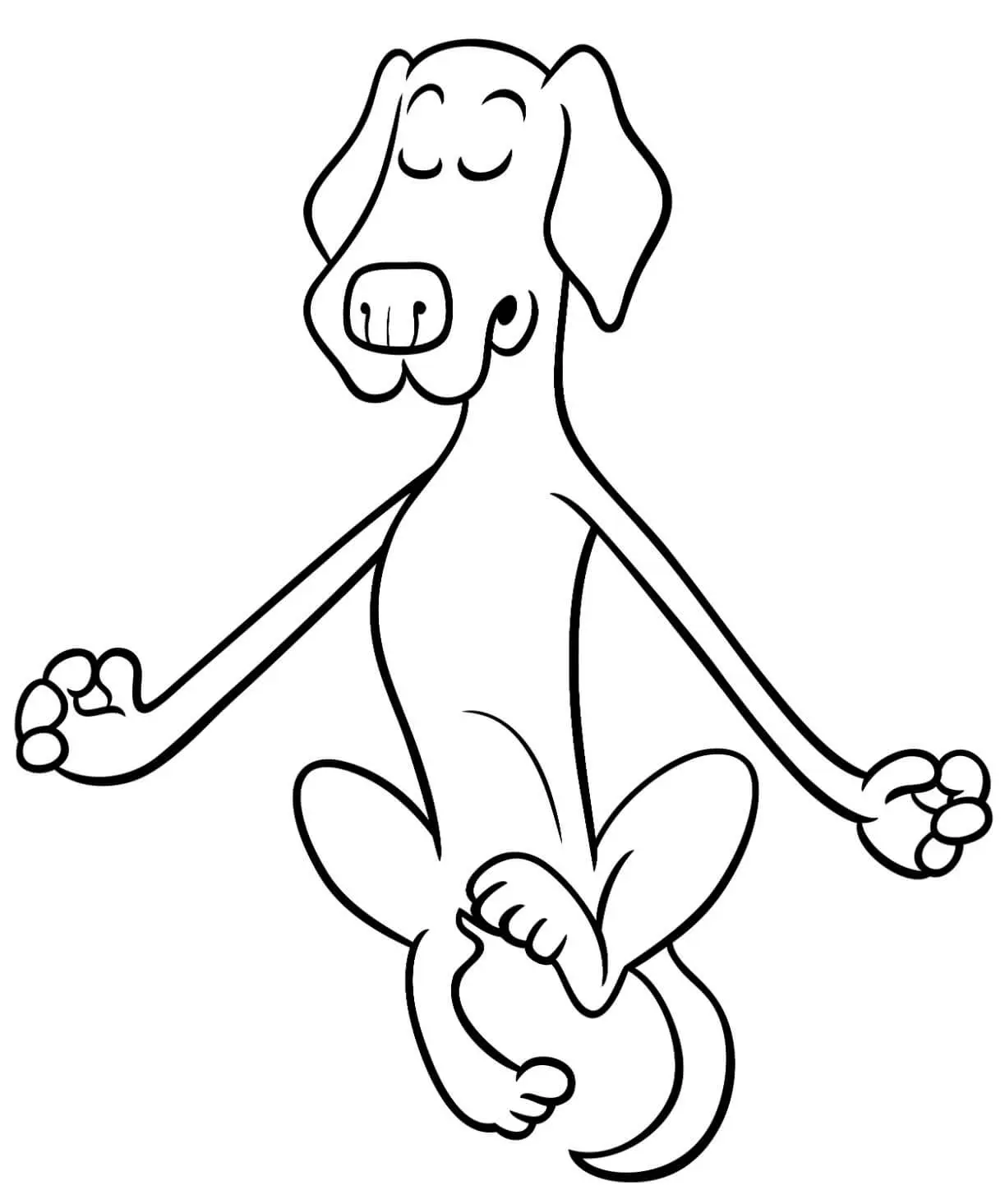 Free Dog Picture To Color In