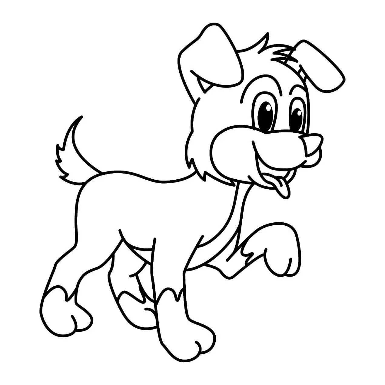 Free Dog Picture To Color In