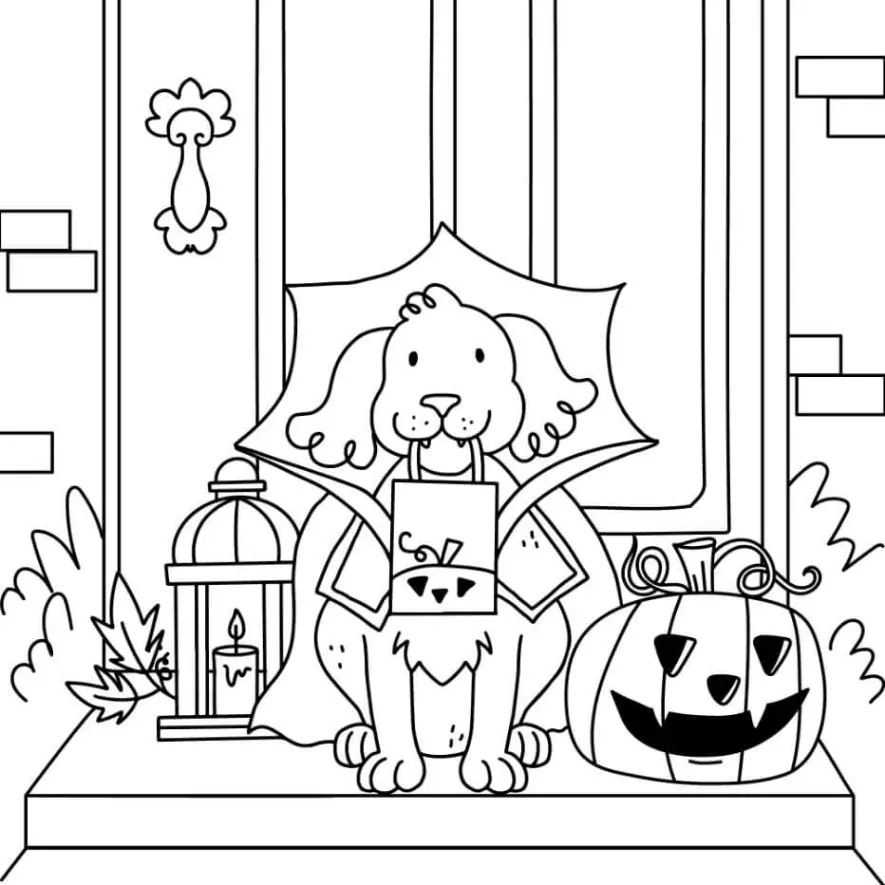 Free Dog Picture To Color In