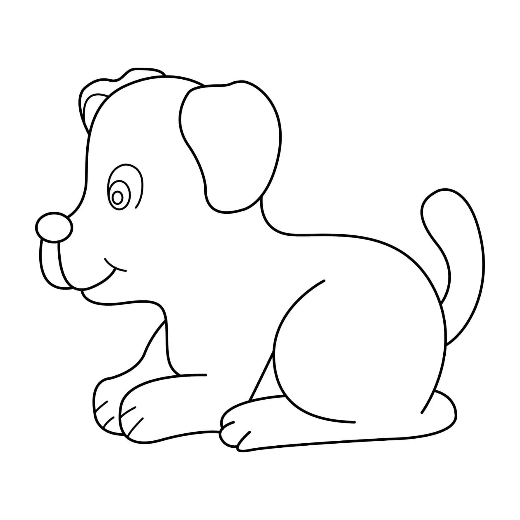 Free Dog Picture To Color In