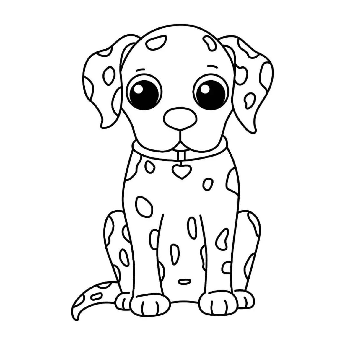 Free Dog Picture To Color In