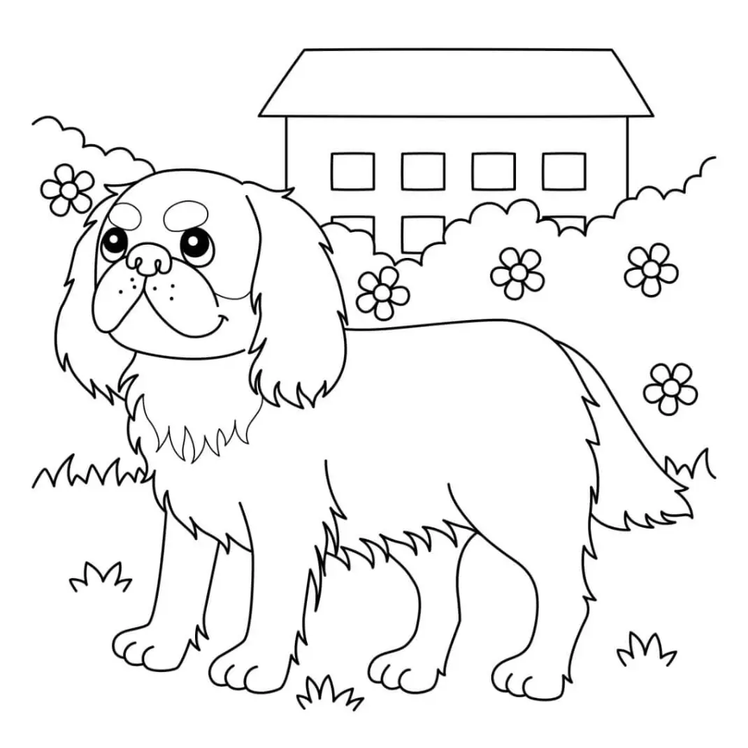 Free Dog Picture To Color In