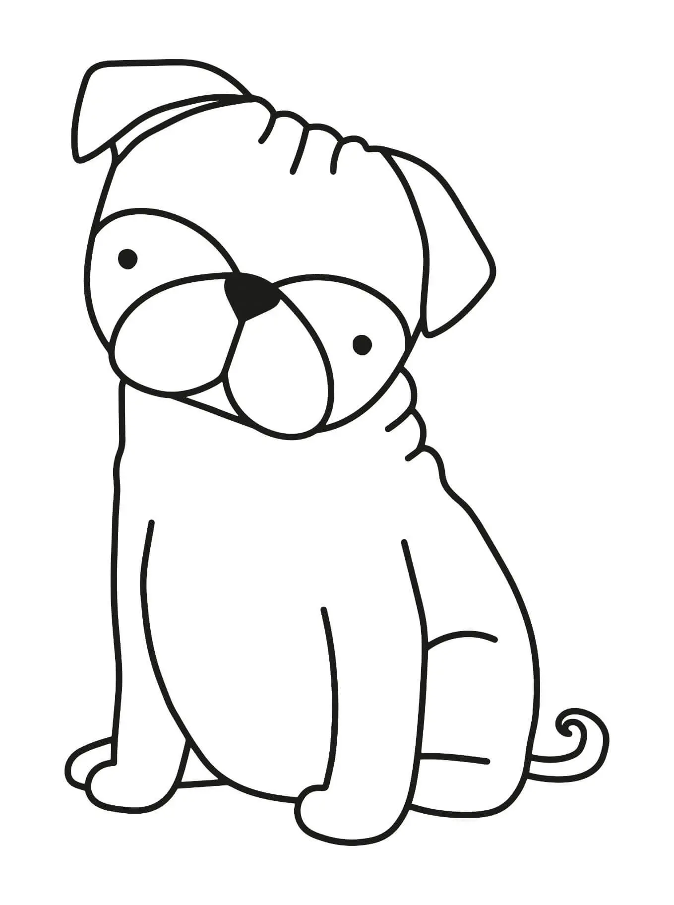 Free Dog Picture To Color In