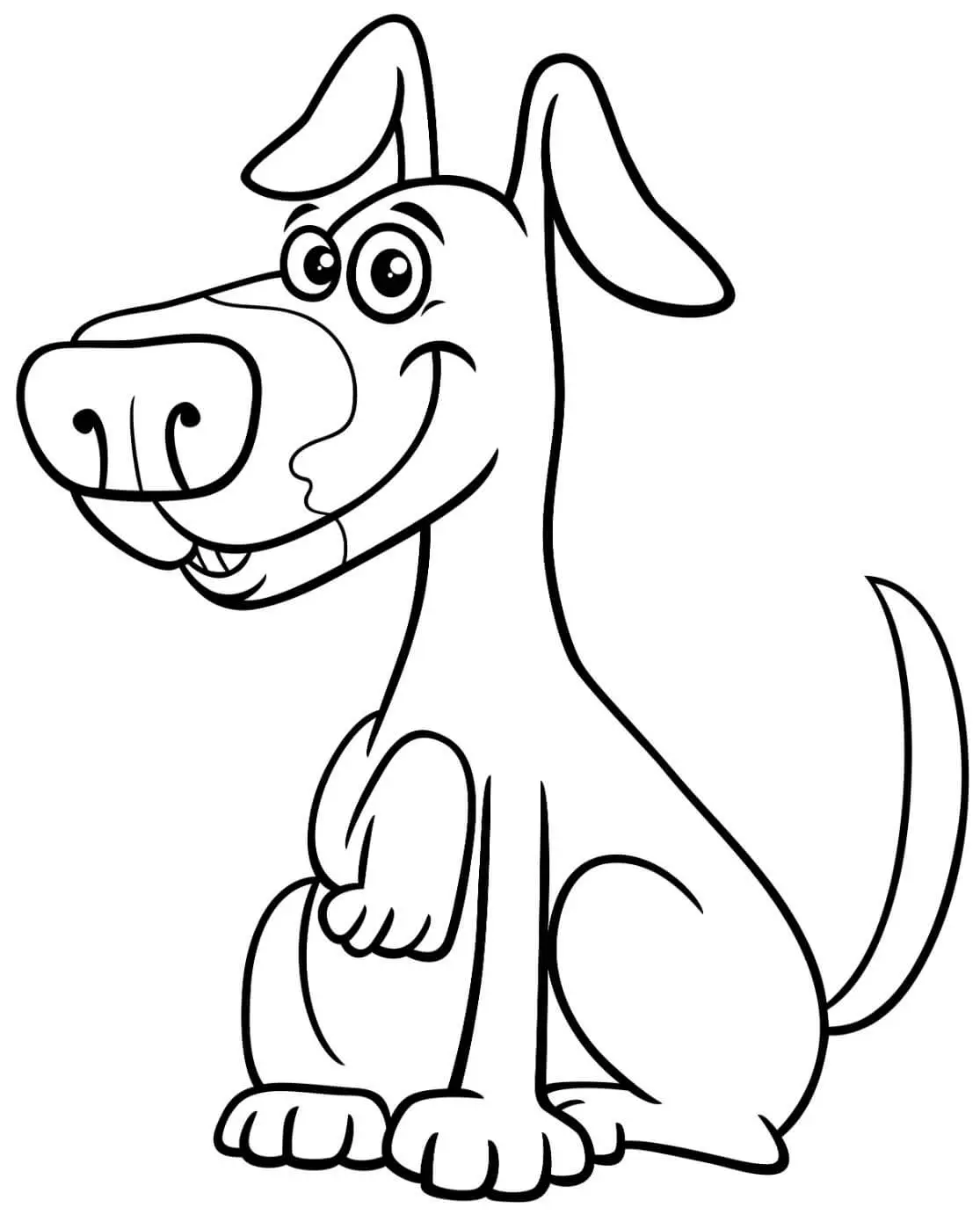 Free Dog Picture To Color In