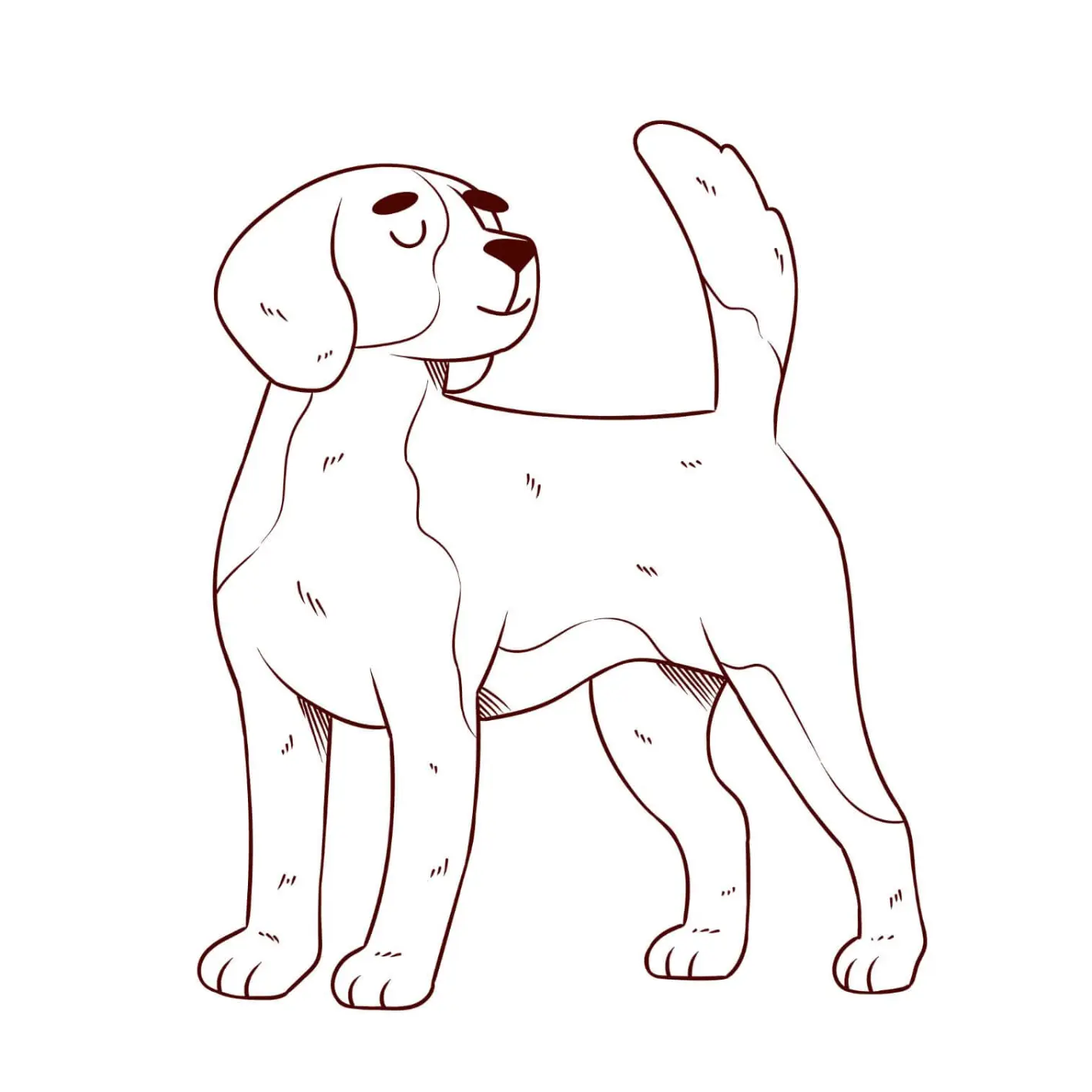 Free Dog Picture To Color In