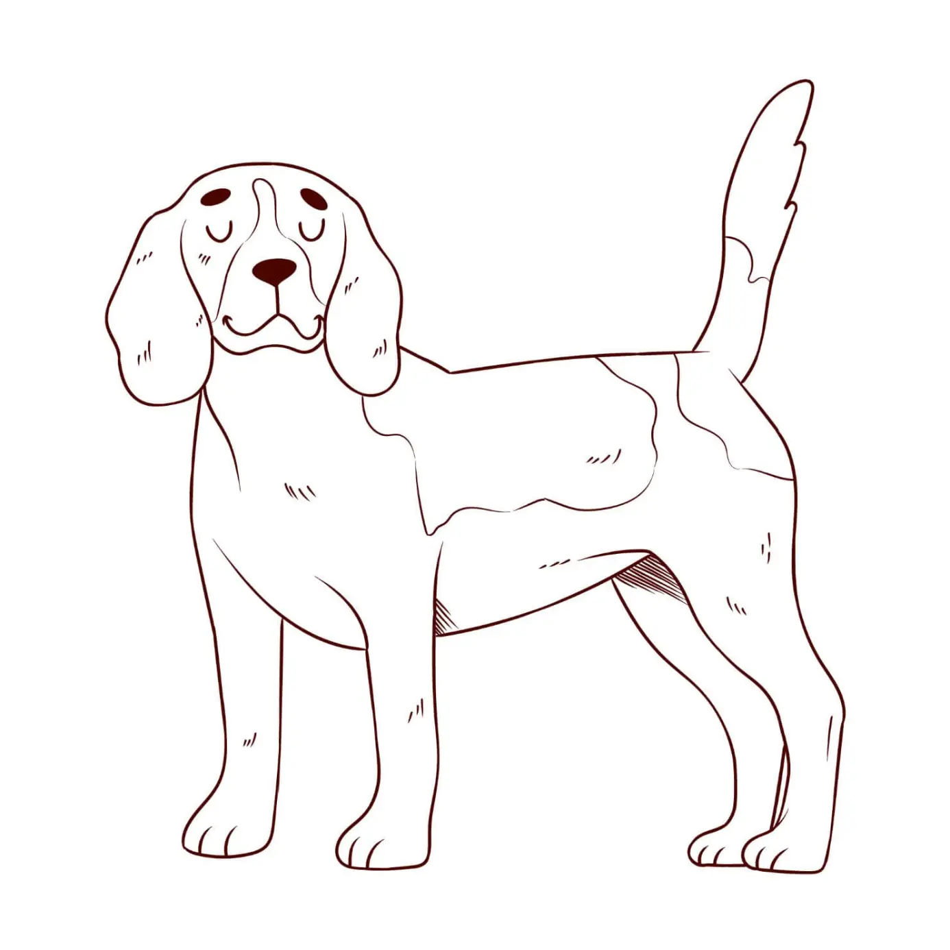 Free Dog Picture To Color In