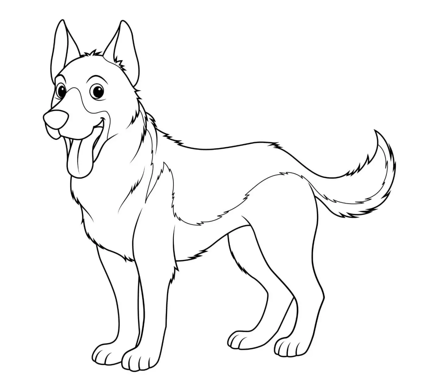 Free Dog Picture To Color In